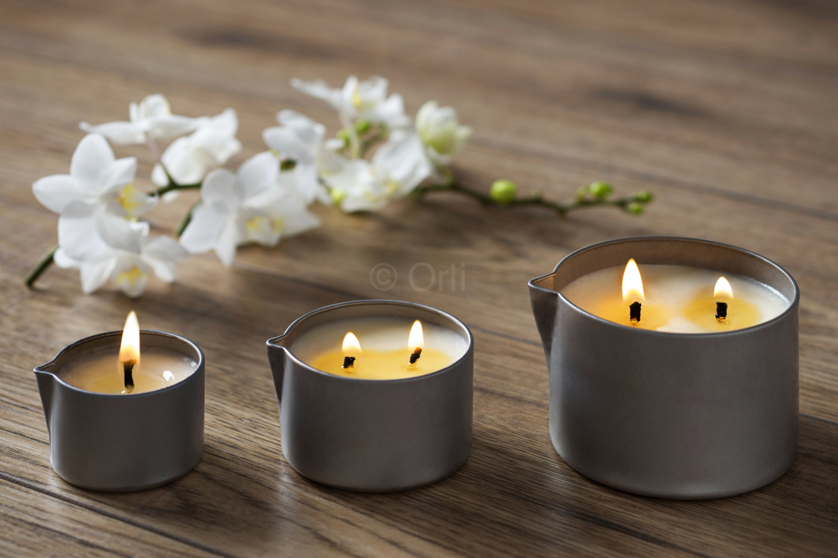 Massage Candle Tins with Pouring Spout