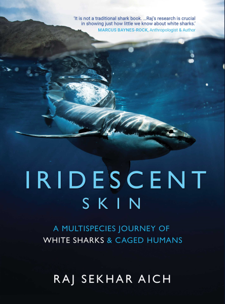 978 93 91125 53 0 202211162445 Iridescent Skin : A Multispecies Journey of White sharks and Caged Humans Book